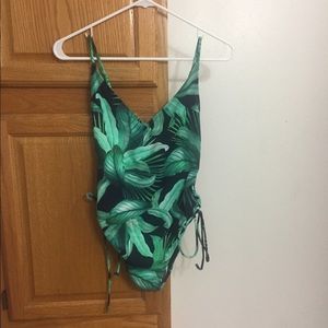 Tropical print one piece swimsuit from PacSun